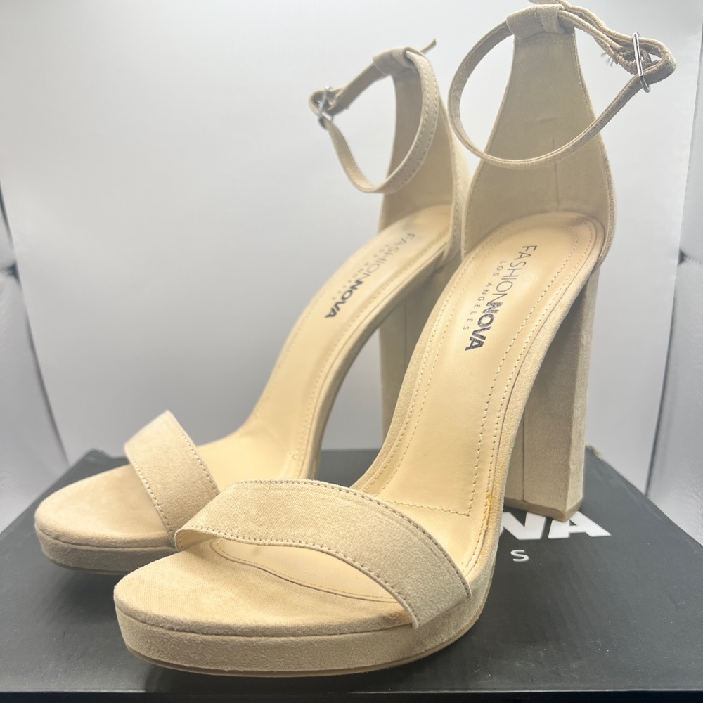 Nude Suede Heels *NEW*
